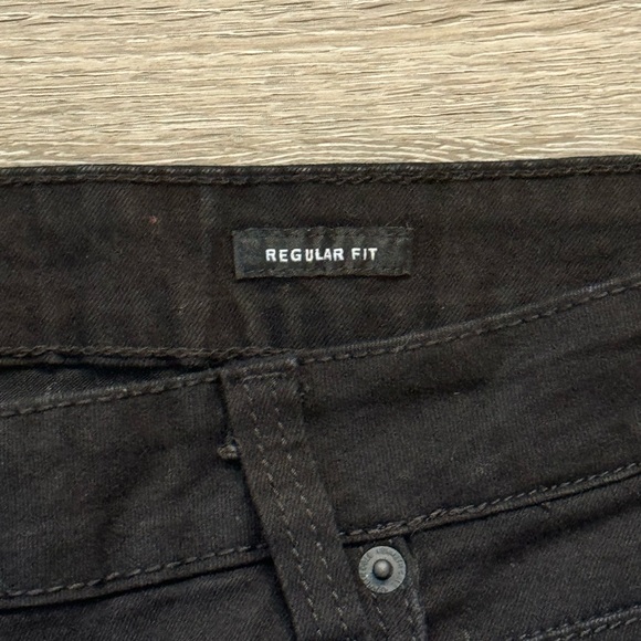 Kenneth Cole Jeans Mens 42X32 Black Slim Fit Straight Stretch - Picture 7 of 13